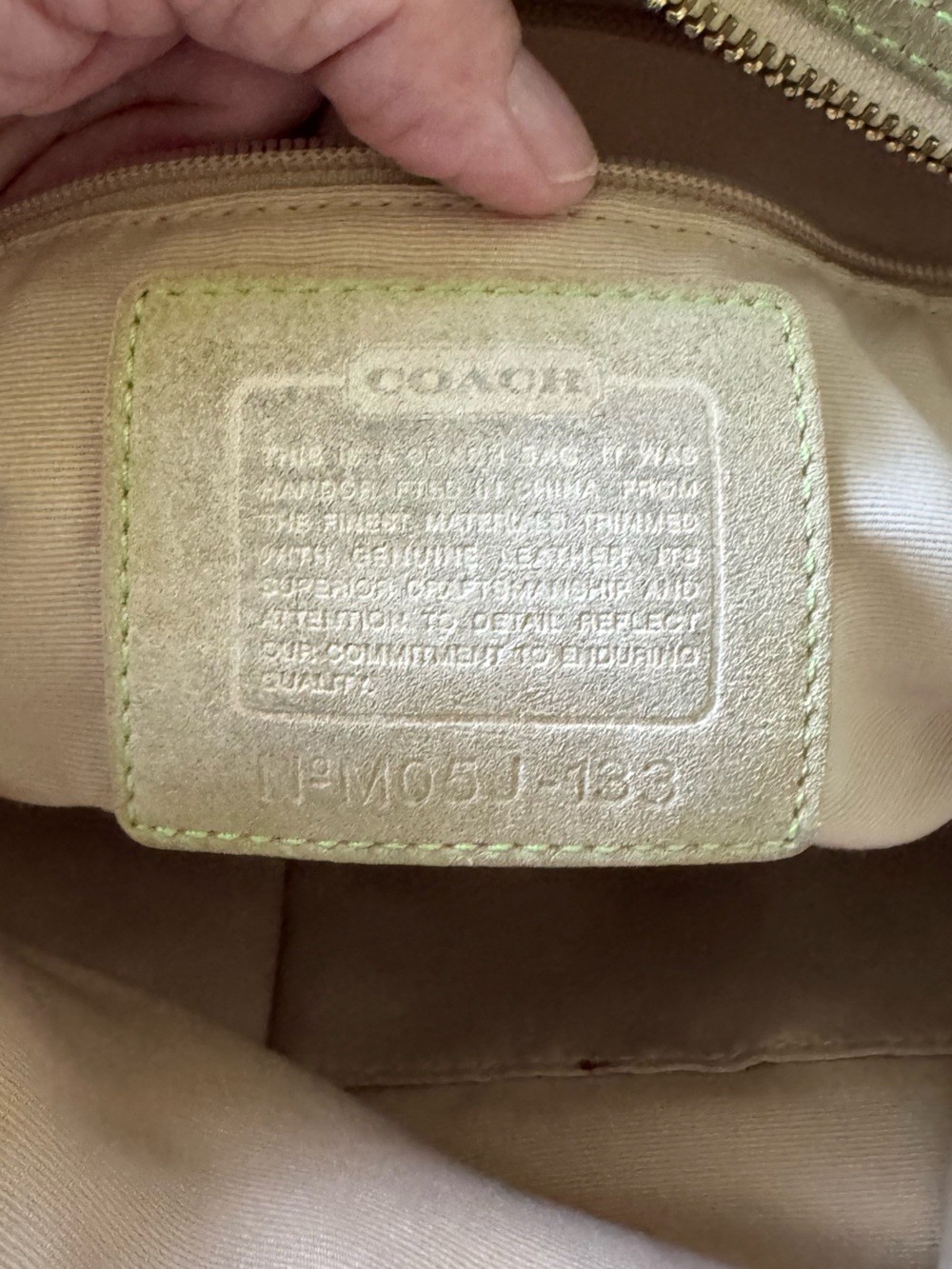 Vintage Coach Hamptons Hobo Pastel Shoulder Bag (read description!) - Picture 5 of 7